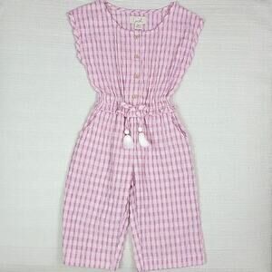 Peek‎ Janice Jumpsuit in Pink Plaid Toddler Kid 2T
